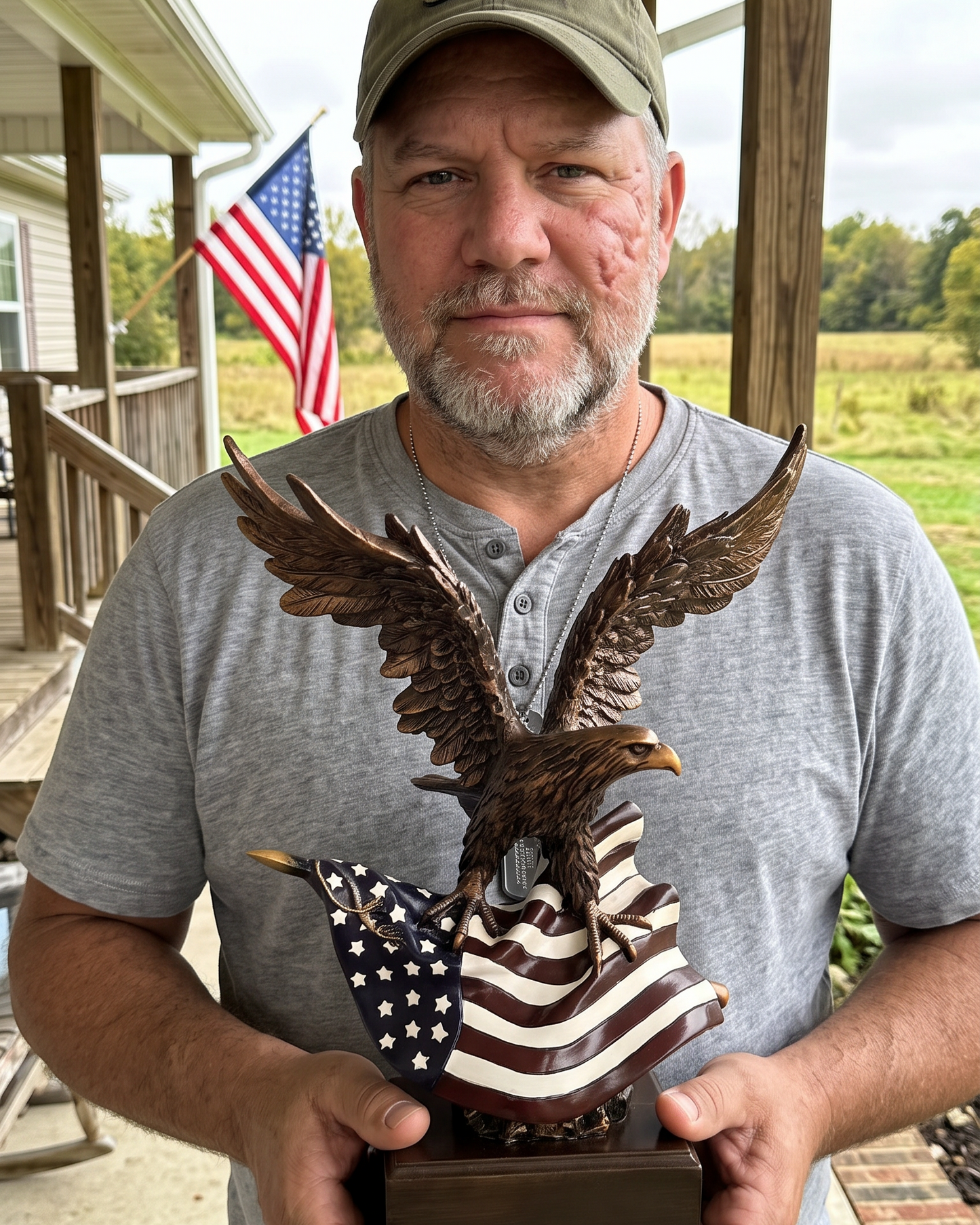 Hank Mercer - Patriotic Eagle Statue